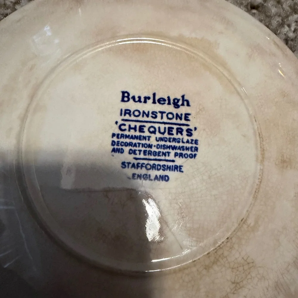 3 Burleigh‎ Ironstone plates 6